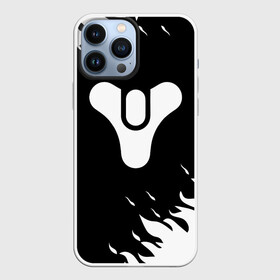 Чехол для iPhone 13 Pro Max с принтом DESTINY 2 LOGO WHITE FIRE в Новосибирске,  |  | bungie | cayde 6 | cyd6 | destiny | destiny 2 | forsaken | gambit | ghost | hunter | light | mara sov | titan | warlock | банги | варлок | габмит | дестини | дестини 2 | зур | кейд | кейд 6 | коро | мара сов | отвергнутые 