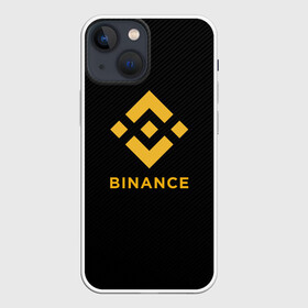 Чехол для iPhone 13 mini с принтом БИНАНС ЛОГО CARBON   BINANCE LOGO в Новосибирске,  |  | Тематика изображения на принте: bitcoin | blockchain | btc | cardano | crypto | ethereum | polkadot | tether | xrp | бинанс | биткоин | блокчейн | валюта | деньги | криптовалюта | майнер | майнинг | цифровая валюта | цифровое золото | эфир