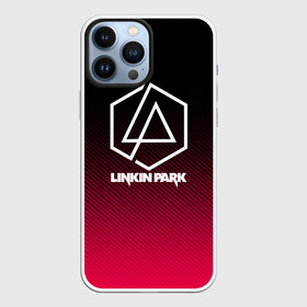 Чехол для iPhone 13 Pro Max с принтом LINKIN PARK LOGO CARBON в Новосибирске,  |  | chester bennington | linkin park | mike shinoda | rock | линкин парк | музыка | рок | рок музыка