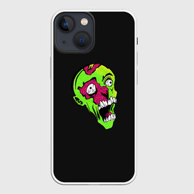 Чехол для iPhone 13 mini с принтом Undead. Cartoon Style в Новосибирске,  |  | Тематика изображения на принте: alive | apocalypse | cartoon | dead | halloween | magic | rebel | style | undead | virus | zombie | андед | апокалипсис | вирус | восставший | живой | зомби | магия | мертвец | мертвый | мультяшный | нежить | немертвый | сил | хэллоуин