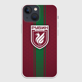 Чехол для iPhone 13 mini с принтом ФК Рубин Казань в Новосибирске,  |  | background | emblem | football | football club | kazan | ruby | sport | texture | казань | рпл | рубин | спорт | текстура | фон | футбол | футбольный клуб | эмблема