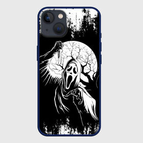 Чехол для iPhone 13 с принтом Крик Хэллоуин Хоррор | Scream Halloween в Новосибирске,  |  | film | grunge | halloween | moon | movie | scream | wood | ветки | гранж | дерево | кино | крик | луна | маска | ужастик | фильм | хеллоуин | хоррор | хэллоуин