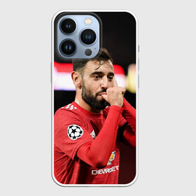 Чехол для iPhone 13 Pro с принтом Бруну Фернандеш, МЮ в Новосибирске,  |  | bruno | fernandes | football | manchester united | бруну фернандеш | домашняя | манчестер юнайтед | фернандеш | форма | футбол