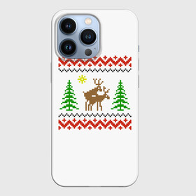 Чехол для iPhone 13 Pro с принтом Олени (sexy) в Новосибирске,  |  | Тематика изображения на принте: love | playboy | вышиванка | вышивка крестом | для влюбленных | любовь | неприличные олени | новогодние олени | олени | орнамент | плейбой | прикол | рождественские олени | свитер с оленями | се