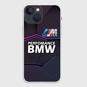 Чехол для iPhone 13 mini с принтом BMW Perfomance в Новосибирске,  |  | bmw | bmw motorsport | автопром | автоспорт | бмв | бумер | бэха | фанат бмв