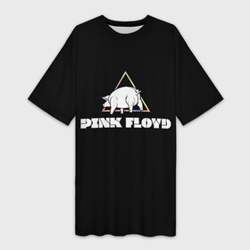 Платье-футболка 3D с принтом PINK FLOYD PIG в Новосибирске,  |  | Тематика изображения на принте: pig | pink floyd | артрок | группа | музыка | пинк флойд | поросенок | прогрессивный рок | протопрог | психоделический рок | рок | рок группа | свинья | спейсрок | эйсидрок | экспериментальный рок