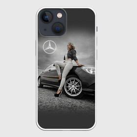 Чехол для iPhone 13 mini с принтом Девушка за рулем Мерседеса в Новосибирске,  |  | beauty | car | germany | girl | mercedes | автомобиль | германия | девушка | красавица | мерседес | престиж | тачка | точило | фигура