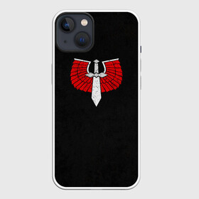 Чехол для iPhone 13 с принтом Темные ангелы до Ереси (цвет легиона) в Новосибирске,  |  | Тематика изображения на принте: astartes | dark angels | space marine | waha | warhammer | астартес | вархаммер | ваха | легион | темные ангелы