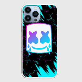 Чехол для iPhone 13 Pro Max с принтом MARSHMELLO NEON: МАРШМЕЛЛО НЕОН. в Новосибирске,  |  | america | dj | halloween | marshmello | marshmello halloween | usa | америка | маршмелло | маршмелло хеллоуин | хеллоуин