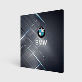 Холст квадратный с принтом [BMW] Logo в Новосибирске, 100% ПВХ |  | bmw | bmw performance | m | motorsport | performance | бмв | моторспорт