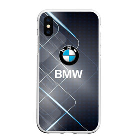 Чехол для iPhone XS Max матовый с принтом [BMW] Logo в Новосибирске, Силикон | Область печати: задняя сторона чехла, без боковых панелей | bmw | bmw performance | m | motorsport | performance | бмв | моторспорт