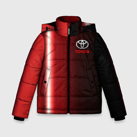 Зимняя куртка для мальчиков 3D с принтом [Toyota] В полоску в Новосибирске, ткань верха — 100% полиэстер; подклад — 100% полиэстер, утеплитель — 100% полиэстер | длина ниже бедра, удлиненная спинка, воротник стойка и отстегивающийся капюшон. Есть боковые карманы с листочкой на кнопках, утяжки по низу изделия и внутренний карман на молнии. 

Предусмотрены светоотражающий принт на спинке, радужный светоотражающий элемент на пуллере молнии и на резинке для утяжки | auto | sport | toyota | авто | автомобиль | бренд | спорт | тойота