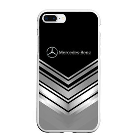 Чехол для iPhone 7Plus/8 Plus матовый с принтом [Mercedes-Benz] Текстура в Новосибирске, Силикон | Область печати: задняя сторона чехла, без боковых панелей | amg | mercedes | mercedesamg gt | sport | амг | мерседес | мерседесбенц амг | спорт