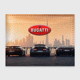 Обложка для студенческого билета с принтом Bugatti на фоне Дубая ОАЭ с логотипом в Новосибирске, натуральная кожа | Размер: 11*8 см; Печать на всей внешней стороне | bugatti chiron | bugatti veyron | бугатти | гиперкары | дубай | закат | оаэ | спортивные машины | спорткары