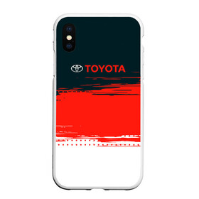 Чехол для iPhone XS Max матовый с принтом [Toyota] Texture в Новосибирске, Силикон | Область печати: задняя сторона чехла, без боковых панелей | auto | sport | texture | toyota | авто | автомобиль | бренд | спорт | текстура | тойота