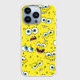 Чехол для iPhone 13 Pro с принтом Губка Боб   SpongeBob pattern в Новосибирске,  |  | sponge bob | spongebob | губка боб | квадратные штаны | сквэр пэнтс | спанч боб