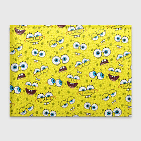 Обложка для студенческого билета с принтом Губка Боб   SpongeBob pattern в Новосибирске, натуральная кожа | Размер: 11*8 см; Печать на всей внешней стороне | sponge bob | spongebob | губка боб | квадратные штаны | сквэр пэнтс | спанч боб