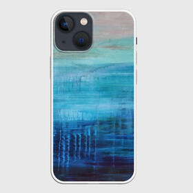 Чехол для iPhone 13 mini с принтом Небесные потеки в Новосибирске,  |  | акварель | арт | краски | мазки | мазки красок | небо | облака | облако | рисунок | рисунок акварелью | рисунок красками