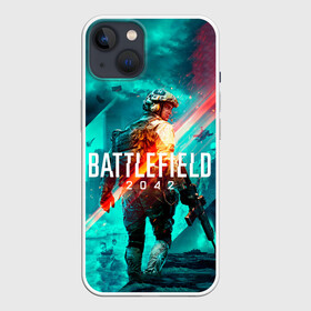 Чехол для iPhone 13 с принтом Battlefield 2042 игровой арт в Новосибирске,  |  | 2042 | action | art | battlefield | cover | game | shooter | автомат | арт | батла | война | игра | обложка | оружие | солдат | стрелялка | шутер