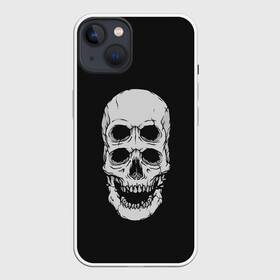 Чехол для iPhone 13 с принтом Terrible Skull в Новосибирске,  |  | bone | bones | halloween | horrible | monster | mutant | old | scary | siamese | sinister | skeleton | skull | terrible | twin | близнец | зловещий | кости | кость | монстр | мутант | сиамский | скелет | старый | страшный | ужасный | хэллоуин | череп