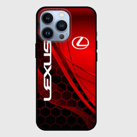Чехол для iPhone 13 Pro с принтом LEXUS RED GEOMETRY | ЛЕКСУС в Новосибирске,  |  | auto | lexus | sport | авто | автомобиль | автомобильные | бренд | лексус | марка | машины | спорт