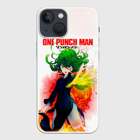 Чехол для iPhone 13 mini с принтом Тацумаки One Punch Man в Новосибирске,  |  | one punch man | one punchman | onepunchman | senritsu no tatsumaki | tatsumaki | аниме | ван панч мен | ванпанчмен | манга | тацумаки | торнадо | торнадо ужаса | ужасная торнадо | человек одинудар | человек одного удара