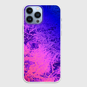 Чехол для iPhone 13 Pro Max с принтом Абстрактный пурпурно синий в Новосибирске,  |  | Тематика изображения на принте: абстрактный | волны | молодежный | морская пена | мраморный | розовый | синий | современный | фиолетовый