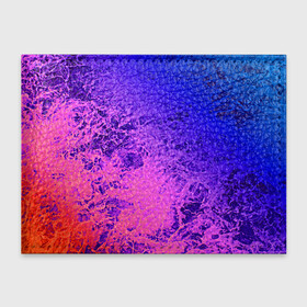Обложка для студенческого билета с принтом Абстрактный пурпурно синий в Новосибирске, натуральная кожа | Размер: 11*8 см; Печать на всей внешней стороне | абстрактный | волны | молодежный | морская пена | мраморный | розовый | синий | современный | фиолетовый
