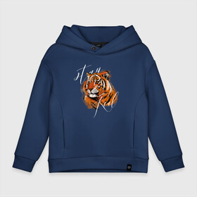 Детское худи Oversize хлопок с принтом Tiger | Stay real в Новосибирске, френч-терри — 70% хлопок, 30% полиэстер. Мягкий теплый начес внутри —100% хлопок | боковые карманы, эластичные манжеты и нижняя кромка, капюшон на магнитной кнопке | 2022 | 2022 год | happy new year | santa | год тигра | дед мороз | каникулы | мороз | новогодний свитер | новый год | новый год 2022 | новый год тигра | оливье | праздник | рождество | санта клаус | свитер новогодний