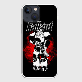 Чехол для iPhone 13 mini с принтом Fallout   Фоллаут, в доспехах в Новосибирске,  |  | fall out boy | fallout | newvegas | nukacola | автомат | апокалипсис | вегас | доспехи | оружие | постапокалипсис | симулятор | фалаут | фаллаут | фолаут | фоллаут