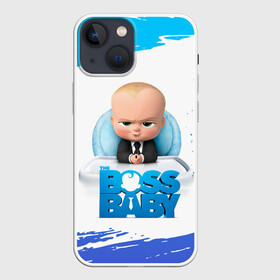 Чехол для iPhone 13 mini с принтом The Boss Baby (Босс Молокосос) в Новосибирске,  |  | boss baby | cartoon | the boss baby | босс молокосос | малой | мелкий | молокосос | мултик | мульт | мультфильм | пёсико