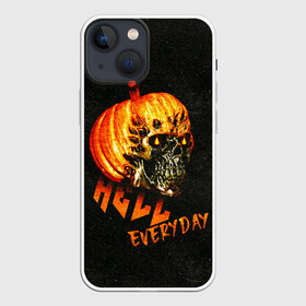 Чехол для iPhone 13 mini с принтом Helloween   череп тыква  scull pumkin в Новосибирске,  |  | helloween | pumpkin | scull | праздник | праздникхеллоин | тыква | хелловин | холоуин | череп