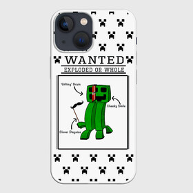 Чехол для iPhone 13 mini с принтом Внутреннее строение Крипера | Minecraft в Новосибирске,  |  | craft | creep | creeper | keeper | mine | minecraft | бесшумный мобкамикадзе | блоки | добывать | зелёное четырёхногое существо | зелёный | компьютерная игра | крафт | крипер | кубики | майн | майнкрафт | манкрафт