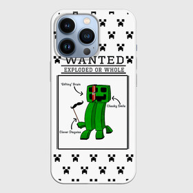 Чехол для iPhone 13 Pro с принтом Внутреннее строение Крипера | Minecraft в Новосибирске,  |  | craft | creep | creeper | keeper | mine | minecraft | бесшумный мобкамикадзе | блоки | добывать | зелёное четырёхногое существо | зелёный | компьютерная игра | крафт | крипер | кубики | майн | майнкрафт | манкрафт