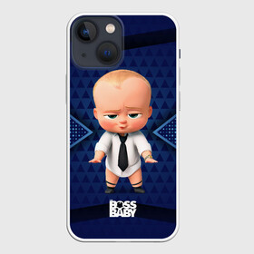 Чехол для iPhone 13 mini с принтом Стильный босс молокосос в Новосибирске,  |  | baby | boss | boss baby | босс | босс молокосос | маленький босс | малыш | мальчик | молокосос | ребенок
