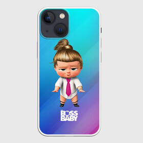 Чехол для iPhone 13 mini с принтом Boss baby girl в Новосибирске,  |  | baby | boss | boss baby | босс | босс молокосос | маленький босс | малыш | мальчик | молокосос | ребенок