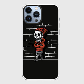 Чехол для iPhone 13 Pro Max с принтом Skeleton | Скелет в Новосибирске,  |  | dead | death | halloween | horrors | monster | night | okay | scare | skeleton | skull | you dont got the guts | мертвый | монстр | ночь | скелет | ужастики | ужасы | хэллоуин | череп