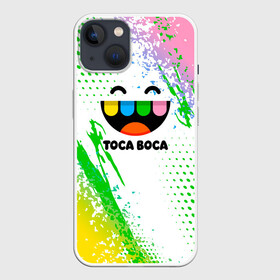 Чехол для iPhone 13 с принтом Toca Boca: Улыбашка. в Новосибирске,  |  | toca boca | toca life world | игра | тока бока | тока бока лайф | туса воса