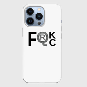 Чехол для iPhone 13 Pro с принтом FQRck   Локдаун в Новосибирске,  |  | covid | lockdown | qrкод | коронавирус | минимализм | надписи | надпись