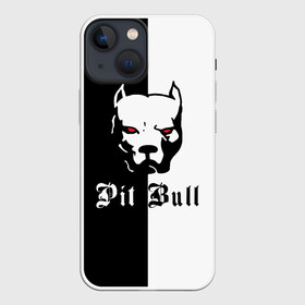 Чехол для iPhone 13 mini с принтом Pit Bull (боец) в Новосибирске,  |  | boxer | bulldog | fighting dog | pit bull | барбос | бобик | бойцовская собака | бойцовский пес | боксер | бульдог | волкодав | год со | друг человека | животное | зверь | ищейка | кинолог | кость | лайка | лапы | лев | пес
