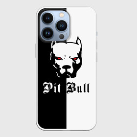 Чехол для iPhone 13 Pro с принтом Pit Bull (боец) в Новосибирске,  |  | Тематика изображения на принте: boxer | bulldog | fighting dog | pit bull | барбос | бобик | бойцовская собака | бойцовский пес | боксер | бульдог | волкодав | год со | друг человека | животное | зверь | ищейка | кинолог | кость | лайка | лапы | лев | пес