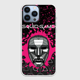 Чехол для iPhone 13 Pro Max с принтом ИГРА В КАЛЬМАРА   SQUID GAME   ВЕДУЩИЙ   МАСКА в Новосибирске,  |  | grunge | netflix | squid game | ведущий | герой | гранж | игра в кальмара | игрок кальмара | кино | маска | нетфликс | персонаж | сериал