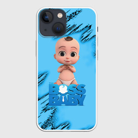 Чехол для iPhone 13 mini с принтом Босс Молокосос (сердечко) в Новосибирске,  |  | boss baby | бос молокосос | босс молокосос | молокосос | мультфильм | ребенок