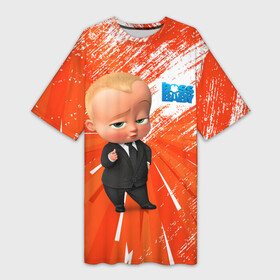 Платье-футболка 3D с принтом Босс Молокосос  Boss Baby в Новосибирске,  |  | baby | babycorp | boss | босс | бэбикорп | молокосос | темплтон