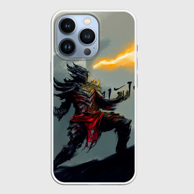 Чехол для iPhone 13 Pro с принтом Dragonborne is here в Новосибирске,  |  | Тематика изображения на принте: bethesda | elder scrolls | game | games | бесезда | игра | игры | свитки | элдер скролс