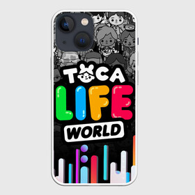 Чехол для iPhone 13 mini с принтом TOCA LIFE WORLD   ТОКА ЛАЙФ ВОРЛД   ГРАДИЕНТ в Новосибирске,  |  | Тематика изображения на принте: gradient | leon | nari | rita | toca life | toca life world | zeke | градиент | зик | леон | нари | полосы | разноцветный | рита | тока лайф ворлд | цветной