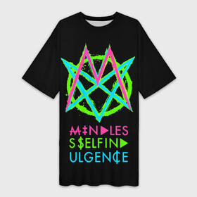 Платье-футболка 3D с принтом Mindless Self Indulgence ( MSI ) в Новосибирске,  |  | mindless self indulgence | msi | группы | музыка | панк | рок