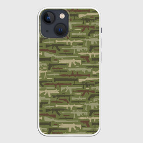 Чехол для iPhone 13 mini с принтом Оружие (камуфляж) в Новосибирске,  |  | 23 февраля | 9 мая | camouflage | military | автомат | армия | боец | вдв | винтовка | вмф | воин | война | вооруженные силы | гранатомет | гру | защитник отечества | калашников | камуфляж | кгб | мвд | милитари | мчс