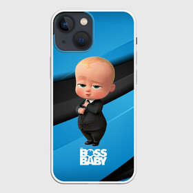 Чехол для iPhone 13 mini с принтом Босс молокосос в костюме в Новосибирске,  |  | baby | boss | boss baby | босс | босс молокосос | маленький босс | малыш | мальчик | молокосос | ребенок