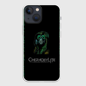 Чехол для iPhone 13 mini с принтом Чернобыльский сталкер в Новосибирске,  |  | мутанты | припять | радиация | сталкер | чернобылайт | чернобыль